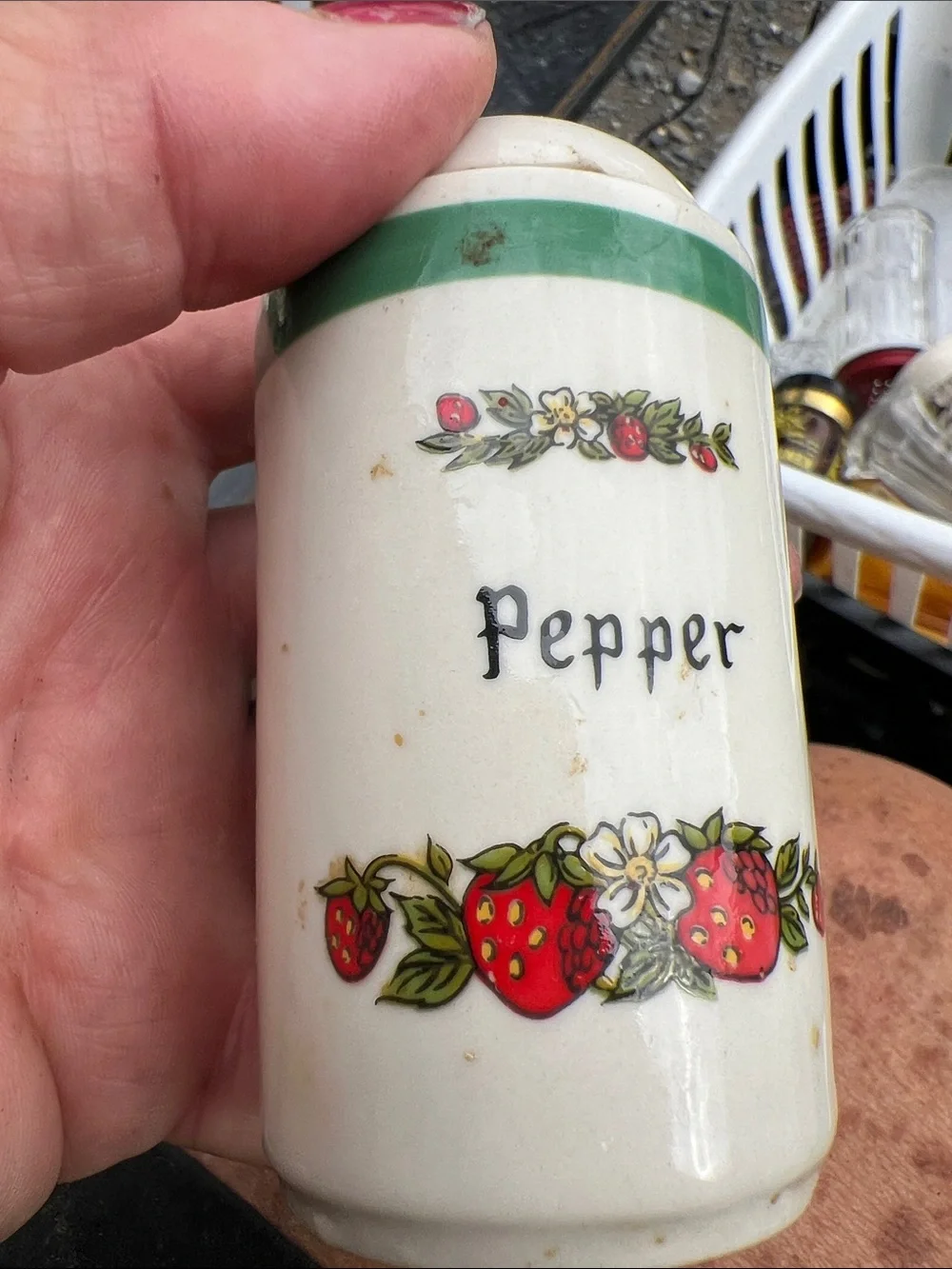 Vintage salt and pepper shakers